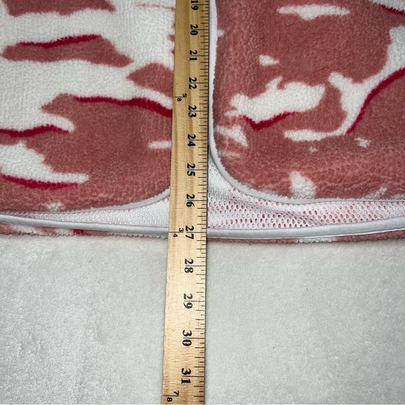 Women’s Sweaty Betty Pink White Fleece Pennine Zip Up jacket Size 10 Large - Picture 4 of 8